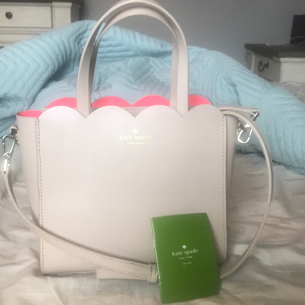 Kate Spade Pink Scalloped Side Bag